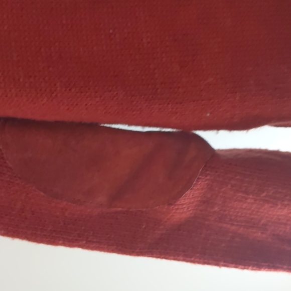 Vtg 70's City Splits Suede Sweater Elbow Jacket Men's Sz XL Maroon - Picture 9 of 10